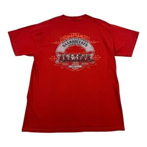 Harley-Davidson Shirt Mens Medium Saarbrücken Germany Road Hog Motorcycle 2007